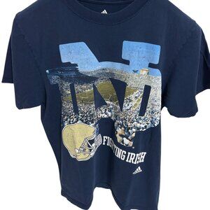 Adidas Notre Dame Fighting Irish T Shirt ND Stadium Vintage Large